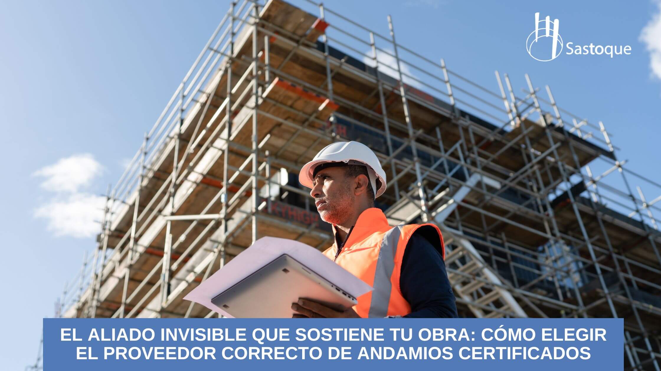 Andamios certificados en obra de construcción en Bogotá con acompañamiento técnico de Sastoque y Cía Ltda